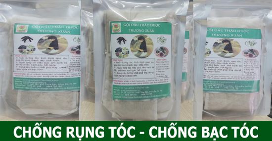 Thảo dược gội đầu - Chống tóc gãy rụng và bạc sớm